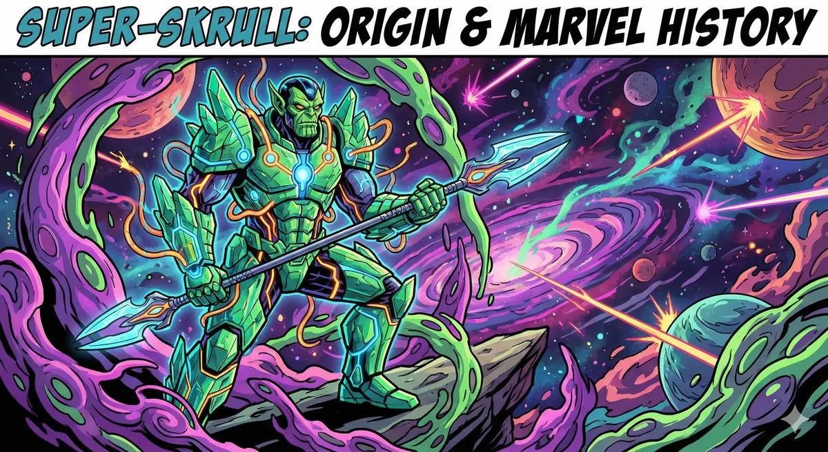 Explore Super-Skrull’s complete origin, powers, major Marvel story arcs, and MCU debut possibilities in this detailed 2000-word character guide.
